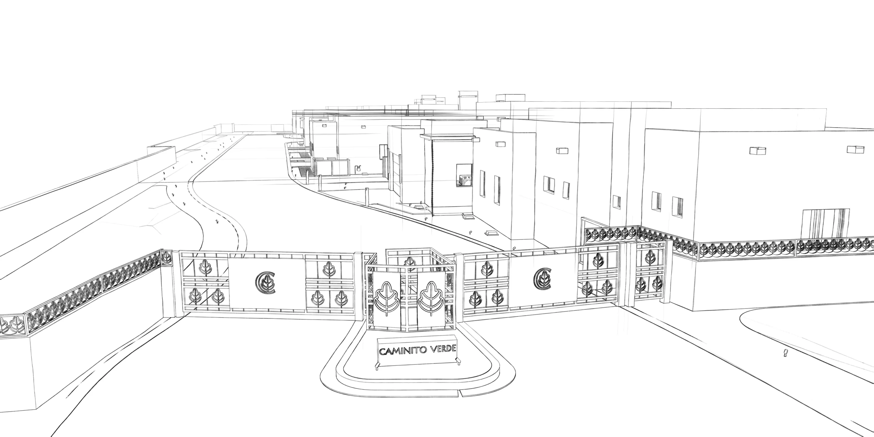 Caminito Verde wireframe site plan